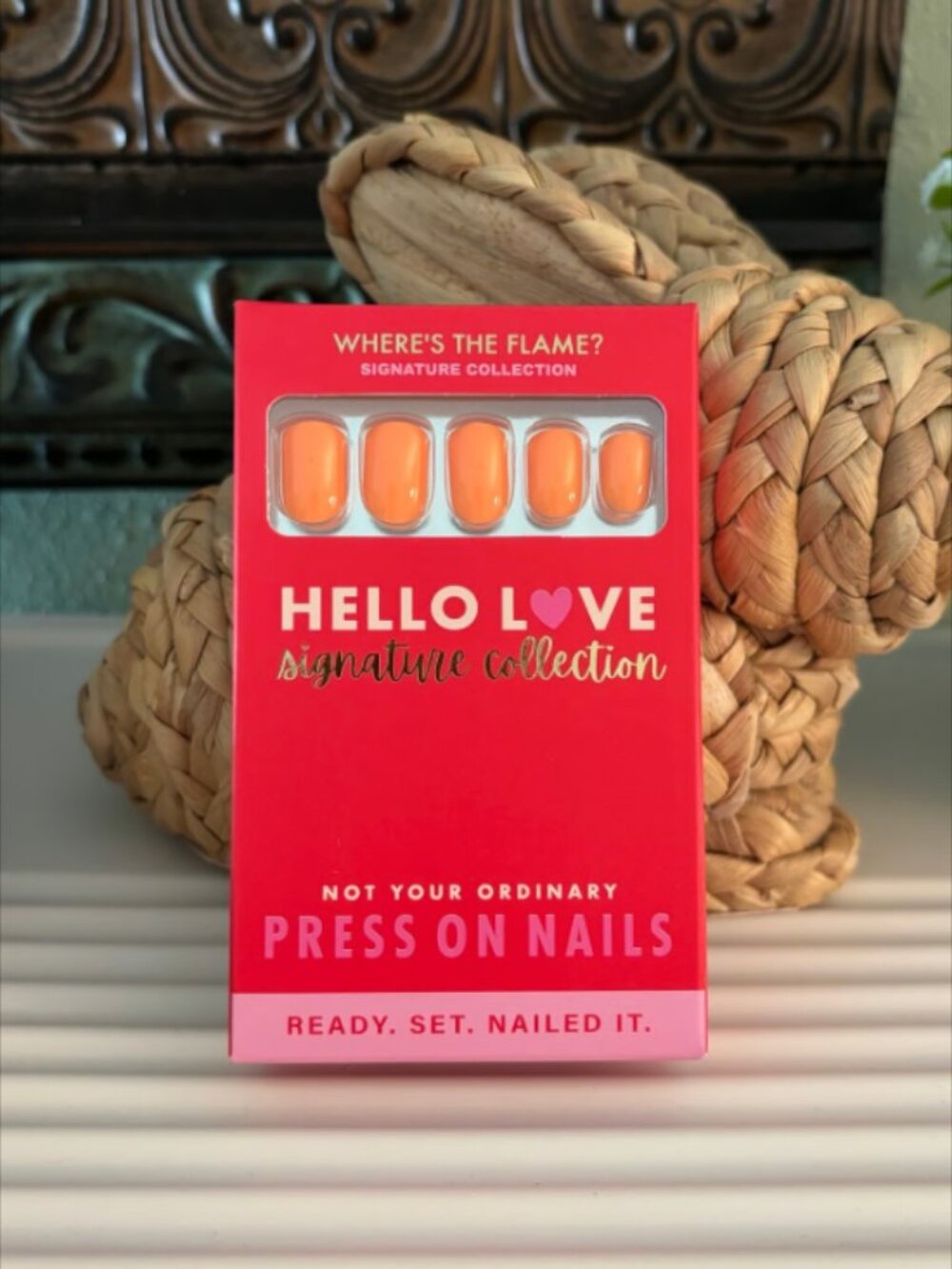 Hello Love Where’s The Flame Signature Collection Press On Nails